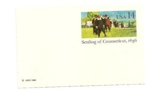 Very Good Condition Settling of Connecticut 14c US Postage Postcard - Picture 1 of 1