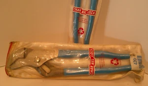 NEW -- 420 Channel Lock 10 Inches - Blue Handles -IN POUCH - USA Tool - Picture 1 of 14
