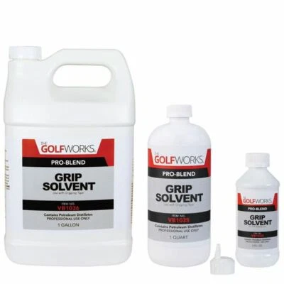 The GolfWorks Pro-Blend Grip Solvent – 8oz, Quart, or Gallon Bottle – Fast Dry