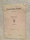 1942 Program Bosse High School Commencement Evansville In With Grads Names Wwii