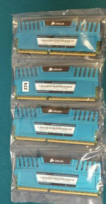 Corsair Vengeance 16GB Set 4x4GB PC3-12800 DDR3-1600 PC3 Gaming RAM #Z74 - Image 1 of 3