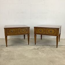 Pair of Vintage Side Tables With Single Drawer