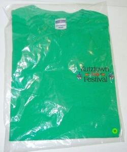 NEW KUTZTOWN PA FOLK FESTIVAL JERZEES LASTING IMAGE EMBROIDERED T-SHIRT SIZE M - Picture 1 of 6