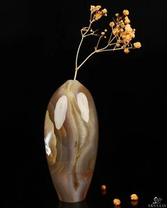 4,2" Premium Brasilianischer Achat Handgeschnitzt Kristall Vase Skulptur, Kristall Heilung - Bild 1 von 6