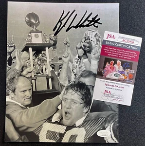 KYLE WHITTINGHAM SIGNED 1981 BYU COUGARS 8X10 PHOTO JSA COA UTAH UTES - Picture 1 of 1
