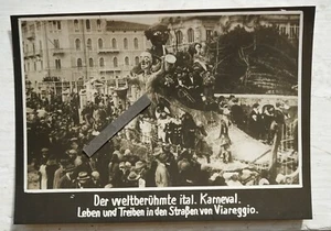 Foto alt Italien Karneval Parade Viareggio Fasching Wagen Figuren Ansicht Bild - Bild 1 von 2