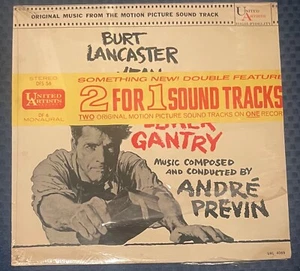 Elmer Gantry / The Vikings - Double Feature Soundtrack 1960 United Artists - Picture 1 of 2