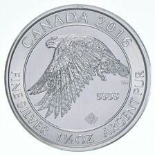 Better Date 2016 Canada 8 Dollars 1 1/2 Oz. Silver Gyrfalcon World Coin *282