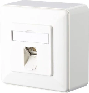 Metz Connect Anschlussdose C6A AP E-DAT C6A 1AP rws reinweiß Kupfer