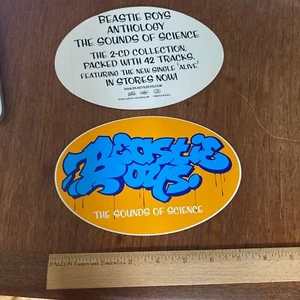 BEASTIE BOYS SOUNDS OF SCIENCE CD LP PROMO AUFKLEBER Plattenladen exklusiv - Bild 1 von 1