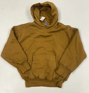 Kanye West YZY Gap Yeezy Double Layer Hoodie Brown Youth Medium Kids Size M - Picture 1 of 2
