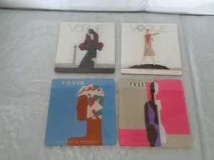 (4) Portadas de revista Vogue - Juego de montaña rusa de bebida/cóctel - Arte/diseño de moda - Imagen 1 de 2