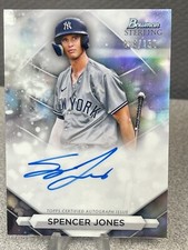 2023 Bowman Sterling Spencer Jones Prospect Refractor Auto #PA-SJ 018/150 Yanks