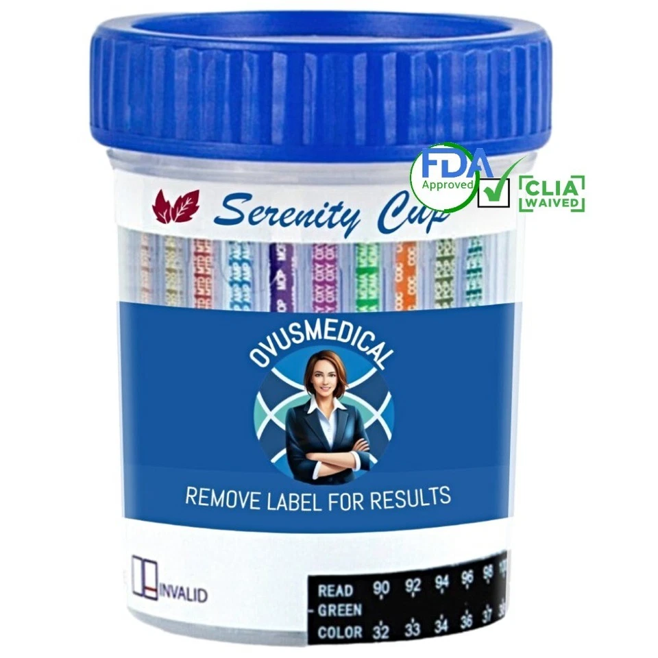 12-Panel Drug Test w/TCA - (100 Cups) 'FDA Approved' Same Mon-Fri