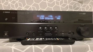 Yamaha RX V383 BL 5.1-Channel 4K Ultra HD AV Receiver with Bluetooth See DESC - Picture 1 of 9