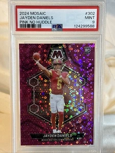 2024 Panini Mosaic - NFL Debut No Huddle Pink  Jayden Daniels /20 #match PSA9 - Picture 1 of 5