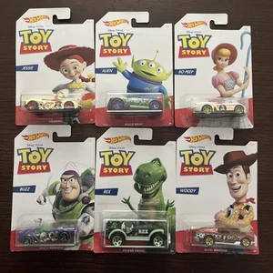 Hot Wheels Disney Pixar Toy Story Set Of 6 Cars Buzz Lightyear Woody - Picture 1 of 14