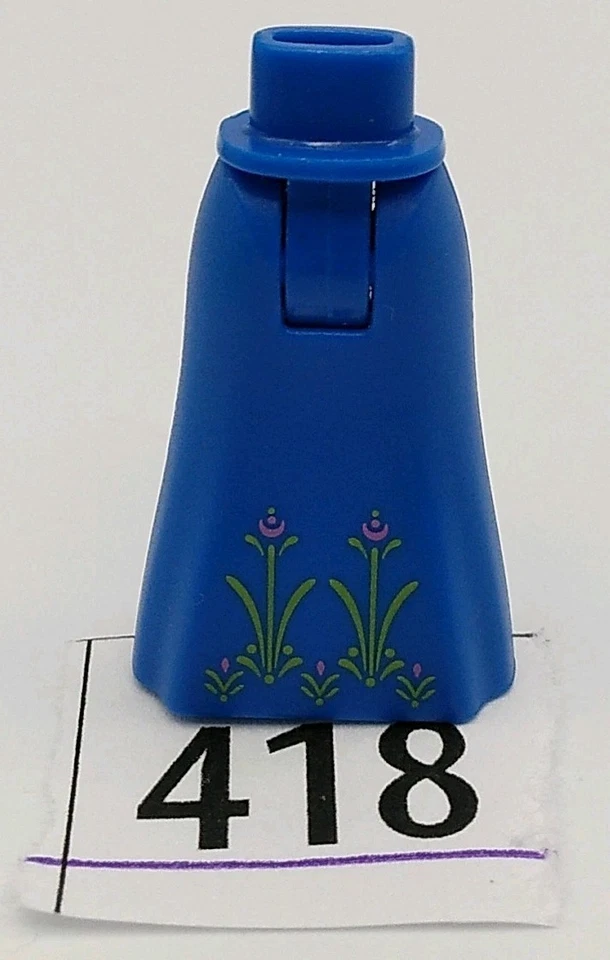 LEGO Friends Minifigura Muñeca Piernas Niña Vestido Anna Azul Flores Princesa 418 Foto 1 de 1