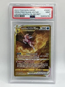 2023 POKEMON CROWN ZENITH ORIGIN FORME PALKIA VSTAR SECRET RARE #GG67 PSA 9! - Picture 1 of 2