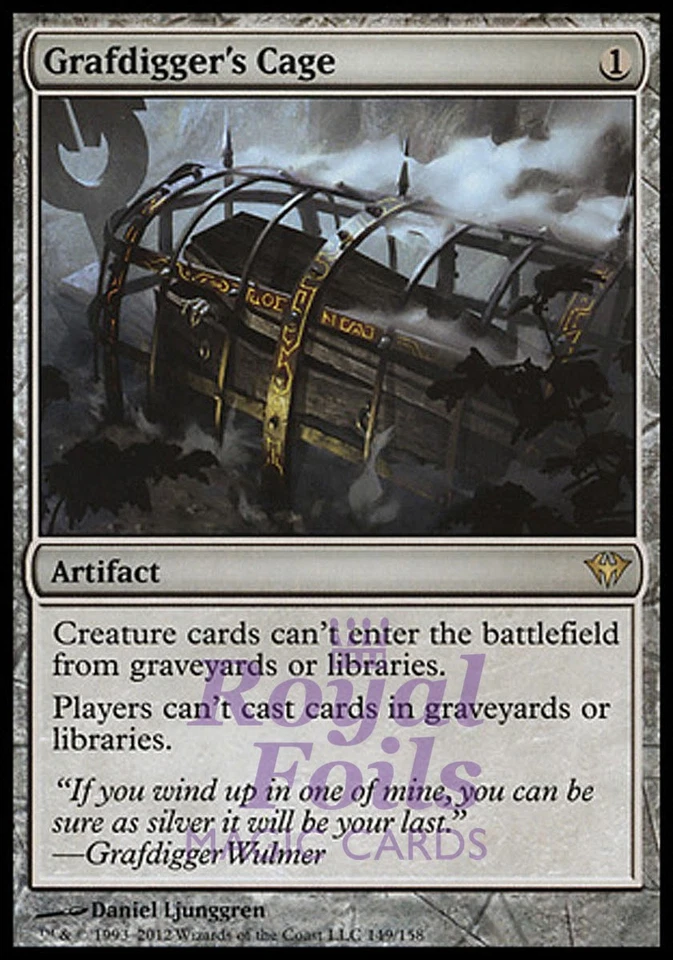 Grafdigger's Cage 1x FOIL DKA MTG Dark Ascension Rare NM artifact - Image 1 of 1