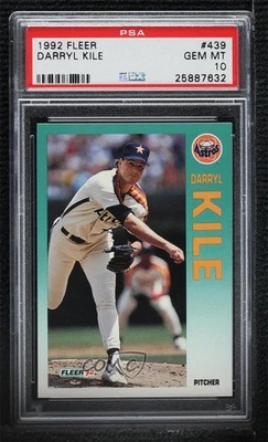 1992 Fleer Darryl Kile #439 PSA 10 GEM MT — 第 1/2 张图片