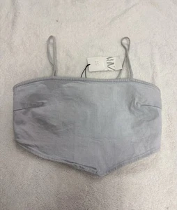 Zara Denim Bandana Top Größe L Neu mit Etikett - Bild 1 von 2