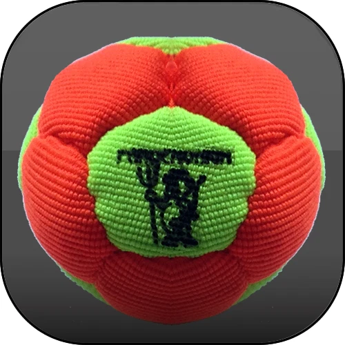 VIRUS SYNTHETIC HEMP FOOTBAG SAND FILLED 12 PANELS Hacky sack - Image 1 of 1