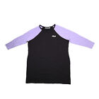 Fila Sweat-shirt femme à manches raglan robe noir/violet plus taille 3X 2152