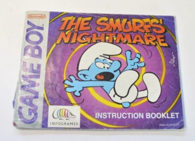 Nota Nightmare Game boy dei Puffi GB manuale libretto originale NINTENDO - Immagine 1 di 4