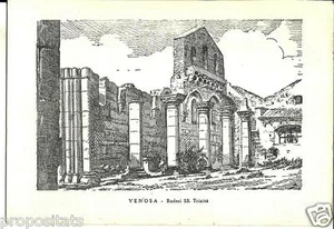 ba 23 Anni 70 VENOSA (Potenza) Ruderi SS.Trinità - non viagg Ed.E.P.T Potenza - Imagen 1 de 1