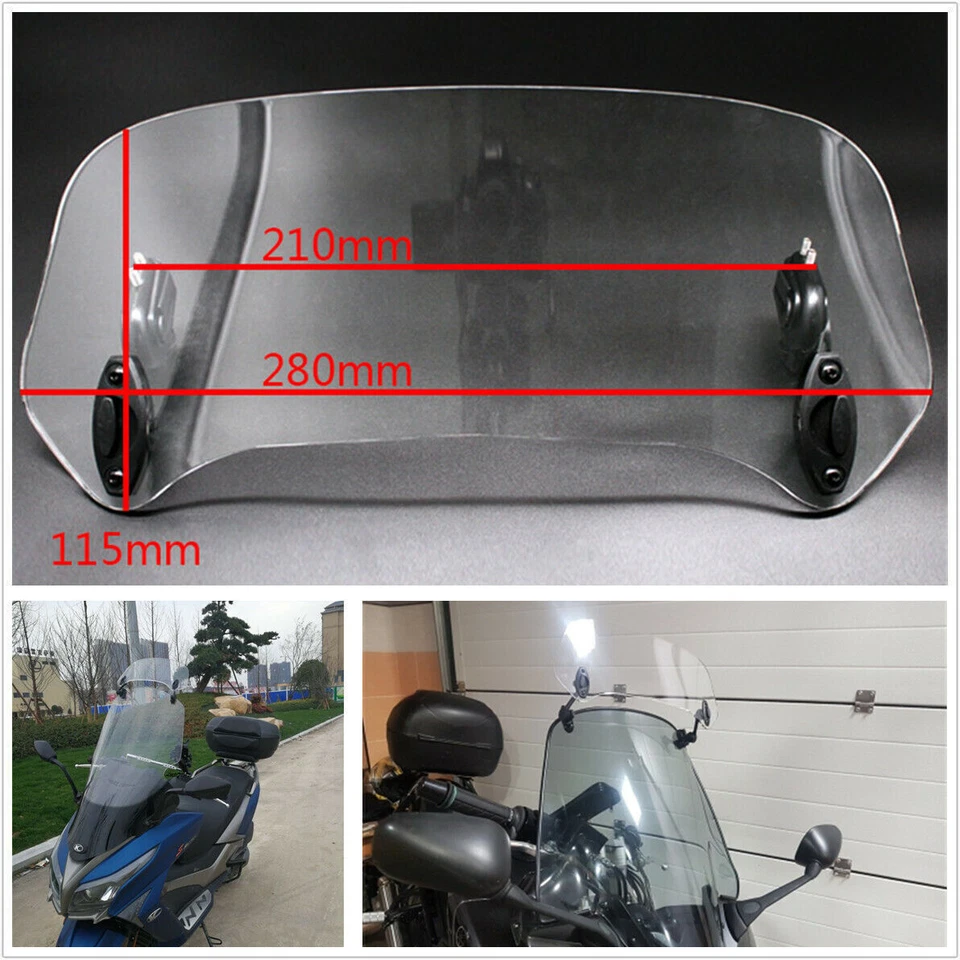 Deflector de aire alerón para parabrisas de motocicleta para Honda BMW Yamaha Kawasaki Suzuki Foto 1 de 4