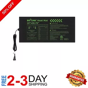 Durable Waterproof Seedling Heat Mat 10" x 20.75" for Optimal Germination - Picture 1 of 9