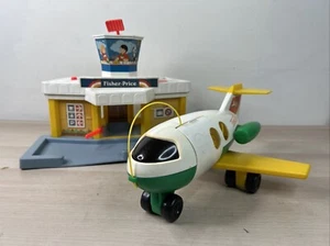 Little People Flughafen #933 & nur Flugzeug #182. Fisher-Price ohne Zubehör - Bild 1 von 7