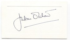 Julian Orchard Signed Card Autographed Signature English Actor