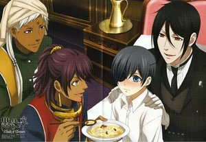 poster promo Black Butler Kuroshitsuji kagerou Mekakucity Actors anime Sebastian - Imagen 1 de 2