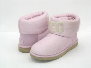 UGG CLASSIC MINI FUR JERSEY COZY WOMEN BOOTS PINK US 12 /UK 10 /EU 43 - Picture 1 of 6