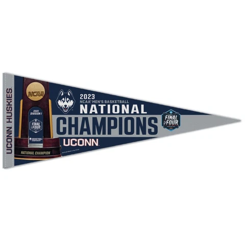 2023 National Champions 12x30 Premium Pennant UConn Huskies Please Read Cover