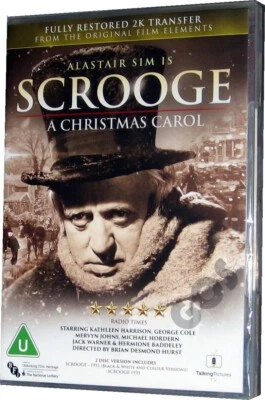 Scrooge A Christmas Carol Alastair Sim DVD Includes Colour Version Sealed - Image 1 of 2