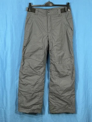 Pantalones de esquí COLUMBIA gris NYLON impermeables con cremallera-bolsillos Platinum Peak II 3L talla S Foto 1 de 4