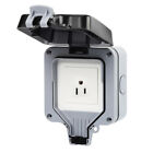 110V Outdoor Wall Switch Socket IP66 Waterproof Dust Proof Power Outlet US Plug