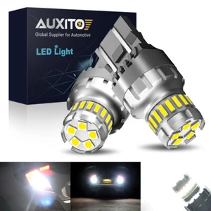 7443 White LED Reverse Backup Light Bulbs For 2018 2019 2020 2021 Ford F150 F250 - Picture 1 of 18