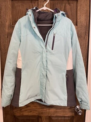 Women Free Country Radiance 3-in-1  Coat Inner/Outer Jacket Aqua/Purple Size XL - Image 1 of 4