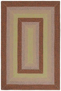 Safavieh Braided 5'-0" x 5'-0" Round Hand Woven Rug in Brown / Green - Picture 1 of 7