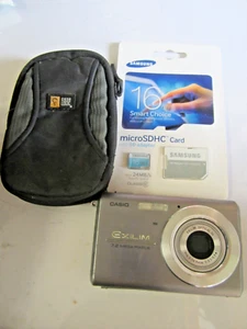 UNTESTED Casio EXILIM ZOOM EX-Z75 Digital Camera w Samsung 16gb microsdhc card - Picture 1 of 11