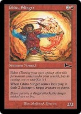 Ghitu Slinger x4 NM-VLP  Magic the Gathering MTG Urza's Legacy, # 77