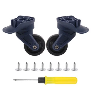 2 x Plastic Replacement Luggage Wheel W321 for Suitcases Repairing Worn Wheels - Picture 1 of 6