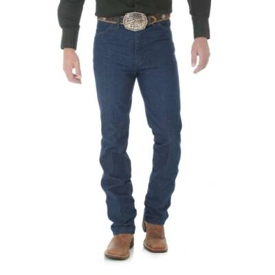 Jeans masculino Wrangler® Cowboy Cut® slim fit azul rígido 936DEN - Imagem 1 de 3