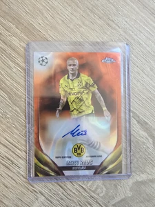 2023-24 TOPPS Chrome UEFA Club Competitions Orange Lava Autograph MARCO REUS RAR - Bild 1 von 2