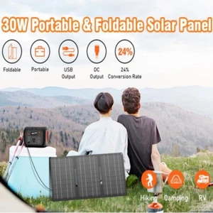 30w 15v foldable solar panel, 300w 80000mah large capacity portable powerstation - Picture 1 of 15