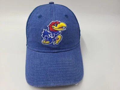 University of Kansas Jayhawks New Era 9Twenty Malla Snapback Gorra Gorra NCAA Azul Foto 1 de 4